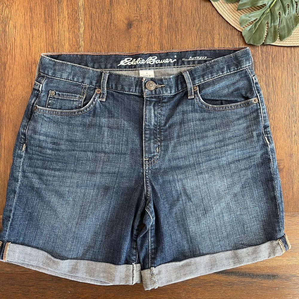 Eddie Bauer boyfriend fit Jean shorts